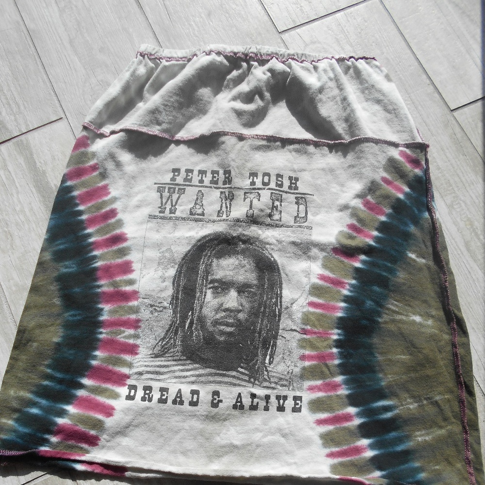 Vintage Bob Marley Catch-A-Fire Skirt medium